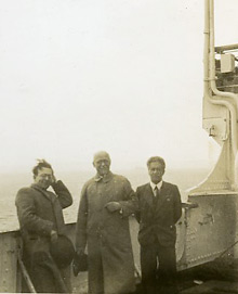 Karl Weigl on board the S.S. Statendam, 1938